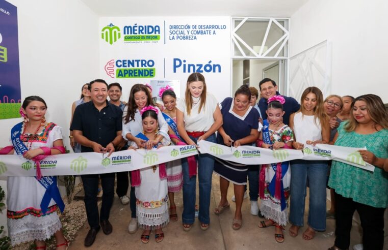 Inaugura Cecilia Patrón un nuevo Centro Aprende en Merida