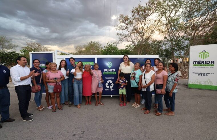 Pide Cecilia Patrón utilizar los puntos Mérida limpia para que la basura no cause inundaciones