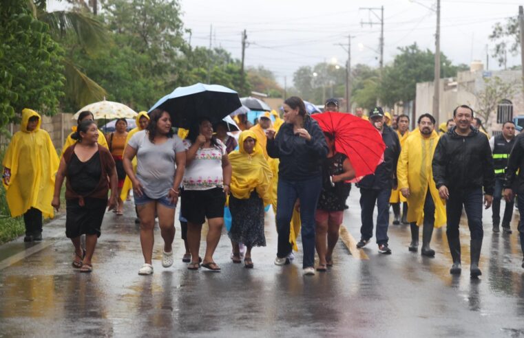 Refugios temporales permanecerán abiertos y se habilitarán más si las lluvias continúan: Cecilia Patrón