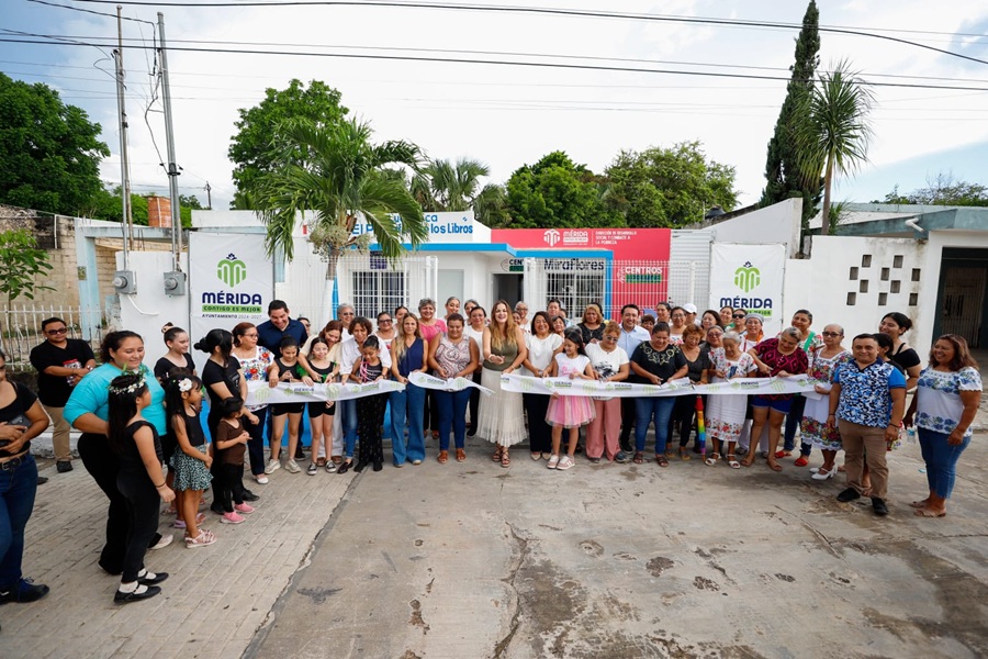Cecilia Patrón inaugura el renovado Centro Aprende y Ludoteca de la colonia Miraflores