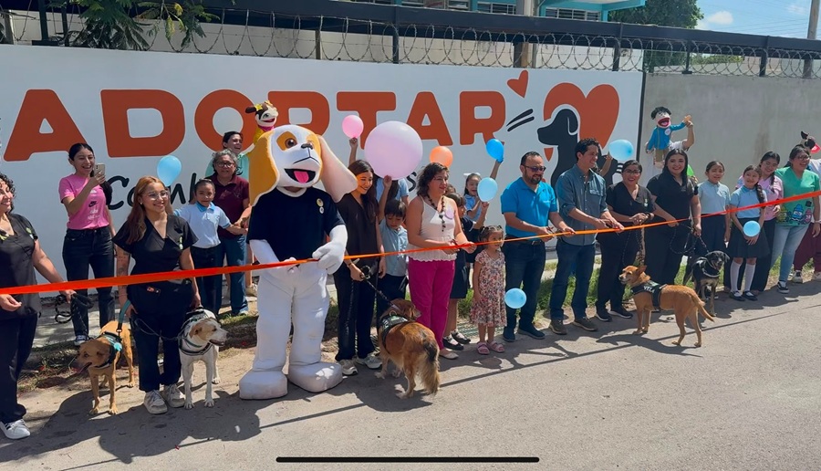 Rescatines y Ayuntamiento de Mérida inauguran la primera Barda de la Empatía