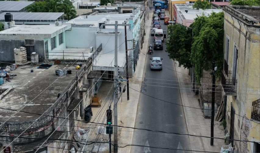 Cecilia Patrón mejora la céntrica calle 52 de Mérida, zona de alto movimiento peatonal