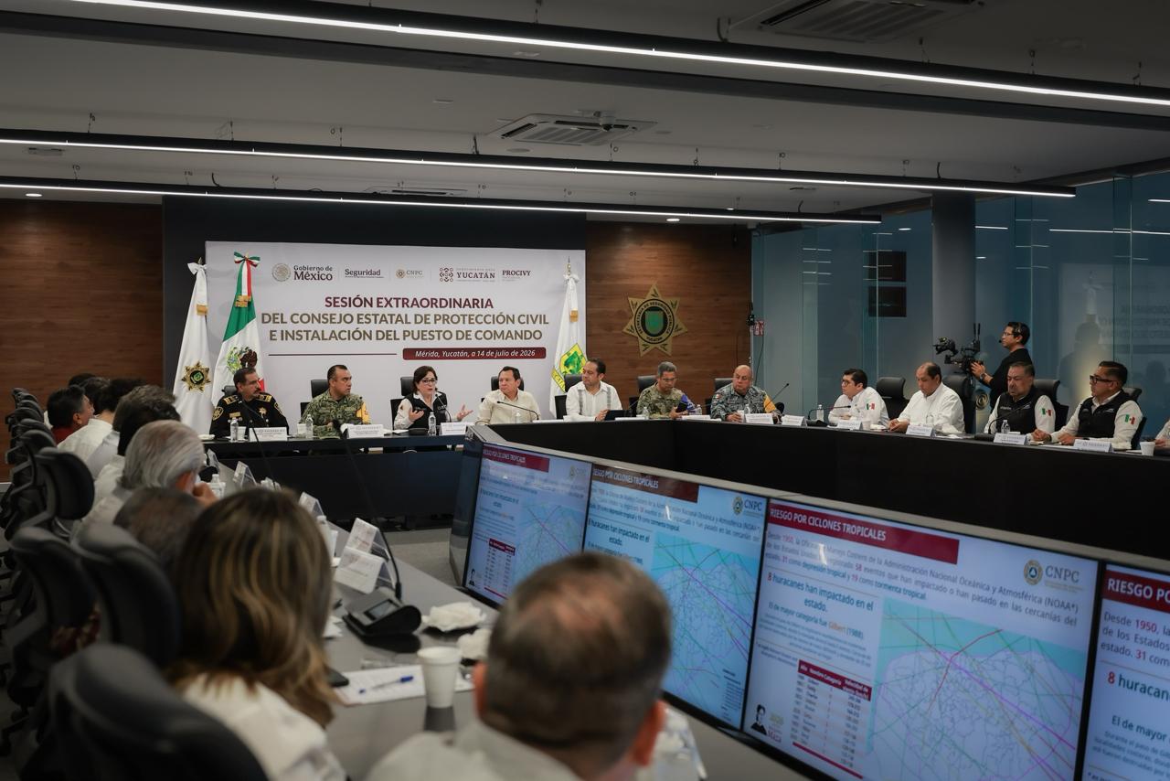 Yucatán refuerza su capacidad de respuesta ante ciclones tropicales 