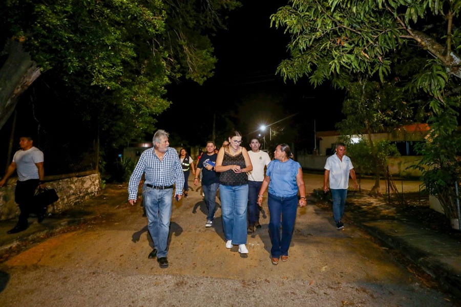 Todas las comisarías de Mérida tendrán luces LED en espacios públicos: Cecilia Patrón
