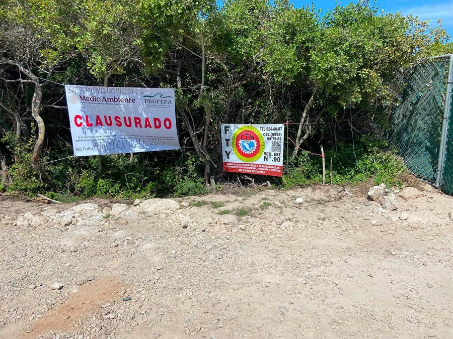 Clausuran el proyecto Las Dunas en Chuburná Puerto