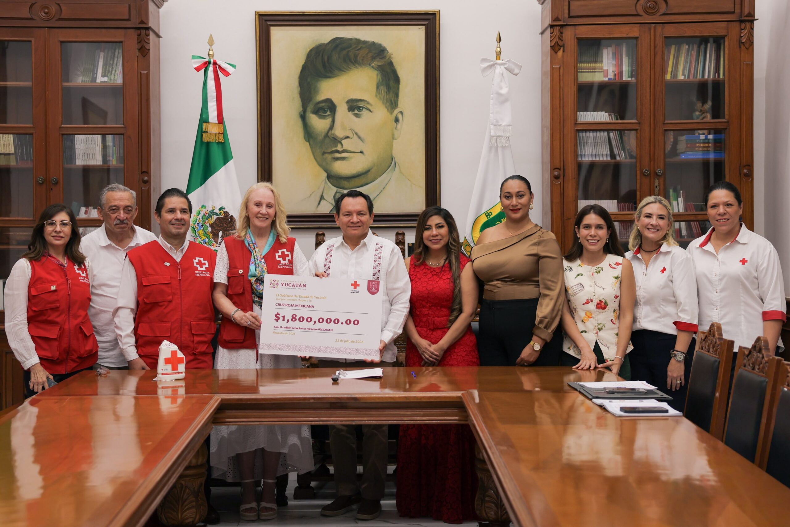 Renacimiento Maya respalda a la Cruz Roja con 1.8 millones de pesos