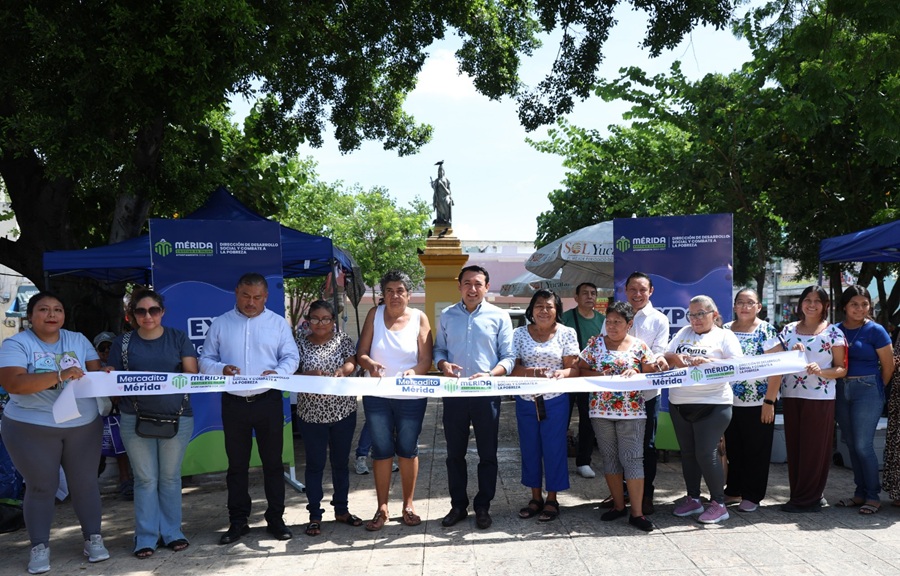El Ayuntamiento inaugura Expo Mercadito Mérida, edición de verano, en el Parque Eulogio Rosado