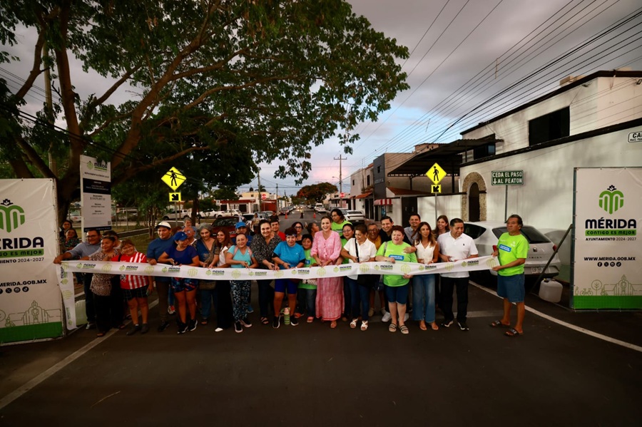 Cecilia Patrón intensifica la repavimentación y el mantenimiento vial en toda Mérida