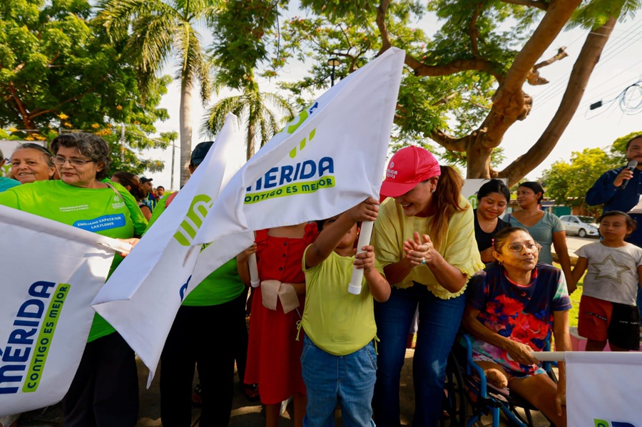 Cecilia Patrón lleva Mega Operativo al sur de la ciudad: trabajamos 24/7 para una Mérida más chula