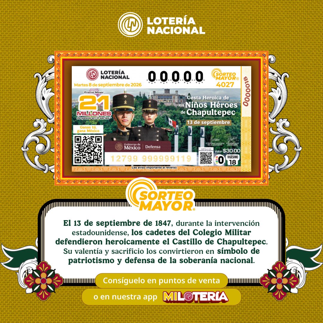 Cae en Mérida el tercer lugar de la Lotería Nacional