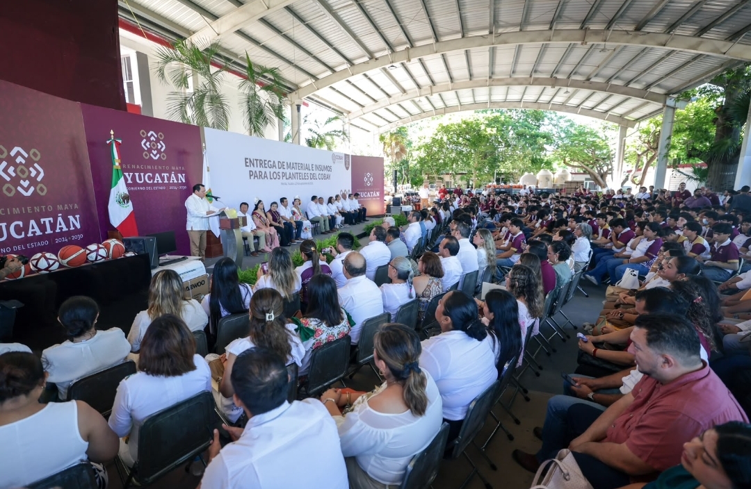Renacimiento Maya cumple con mejores espacios y herramientas para los 72 planteles del Cobay