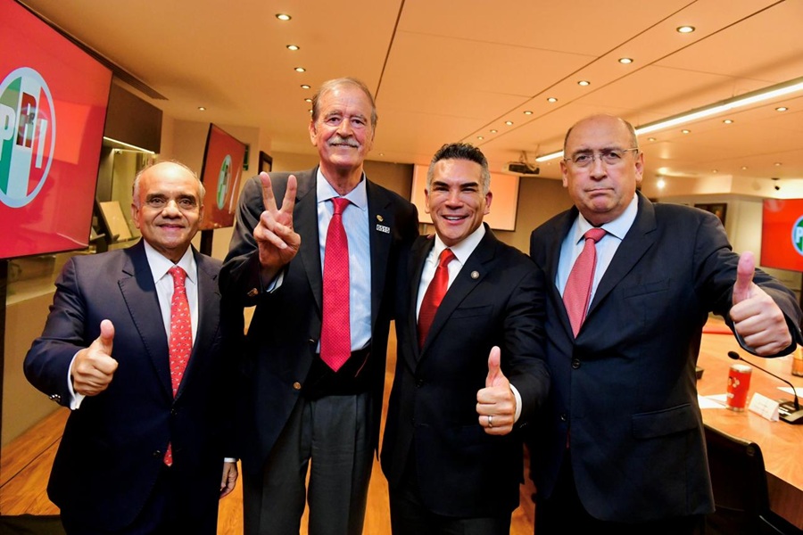 El PRI presume reunión con Vicente Fox y llama a sumar fuerzas opositoras