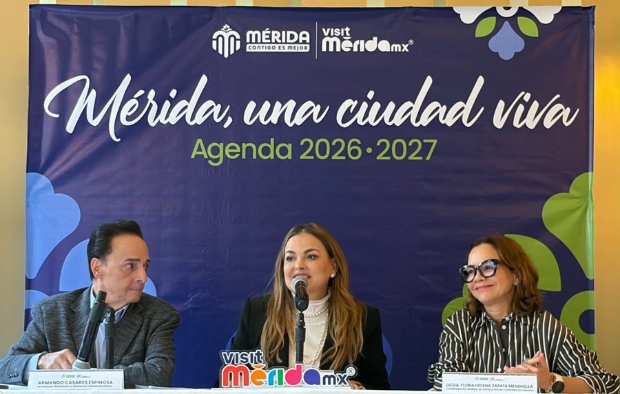 Cecilia Patrón presenta la agenda cultural de Mérida para el cierre de 2026 