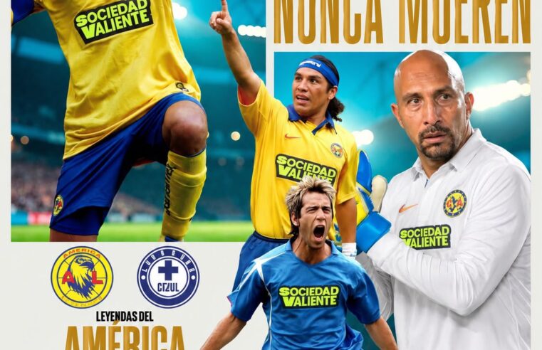 Sergio Vadillo y Sociedad Valiente impulsan el partido de leyendas «América vs. Cruz Azul».