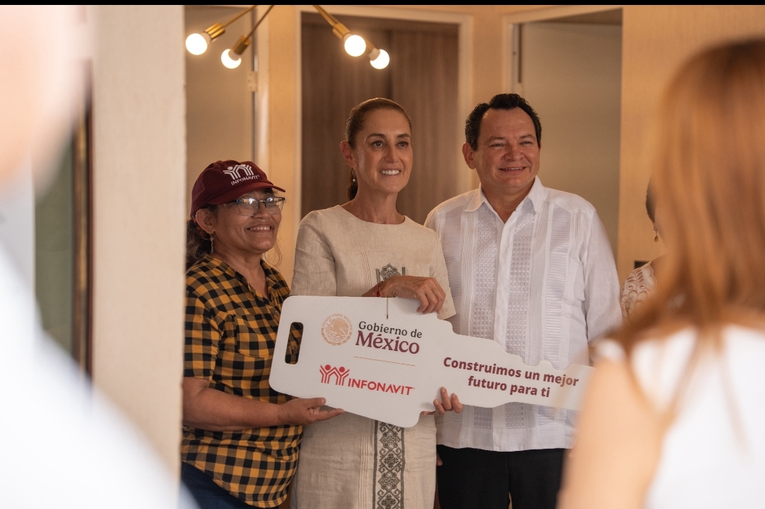 La presidenta Sheinbaum entregó 432 viviendas en Yucatán