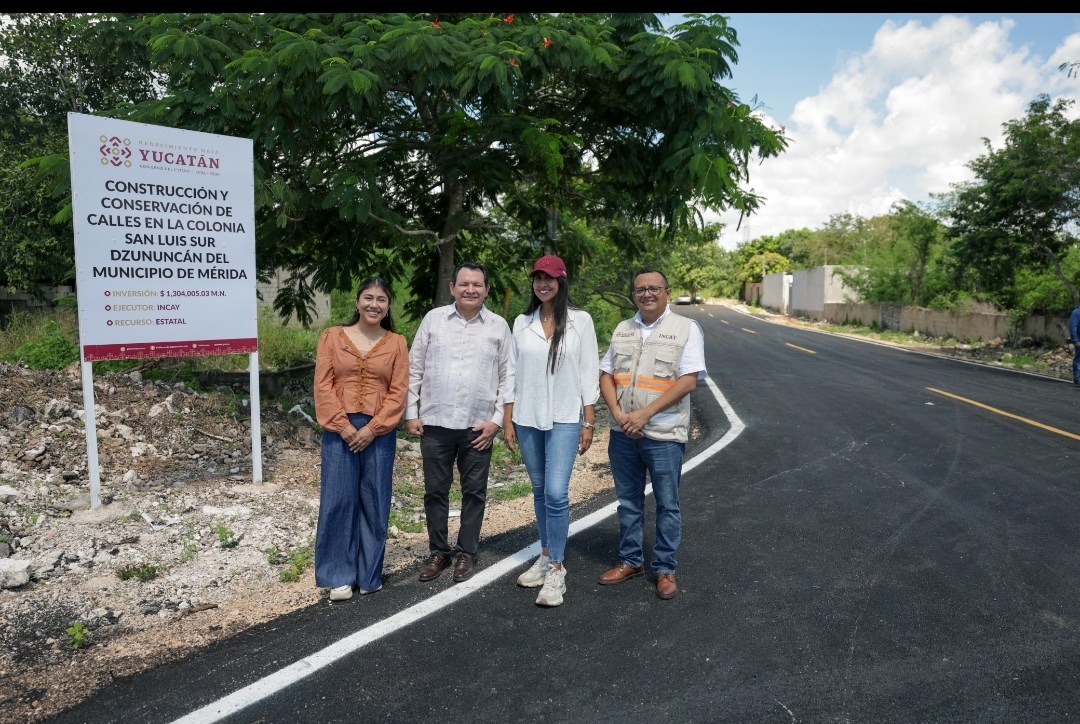 Díaz Mena entregó obras en el sur de Mérida: 1.3 millones de pesos para 2,442 vecinos.
