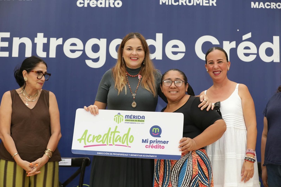 Cecilia Patrón impulsa la economía de Mérida con créditos para mujeres y emprendedores